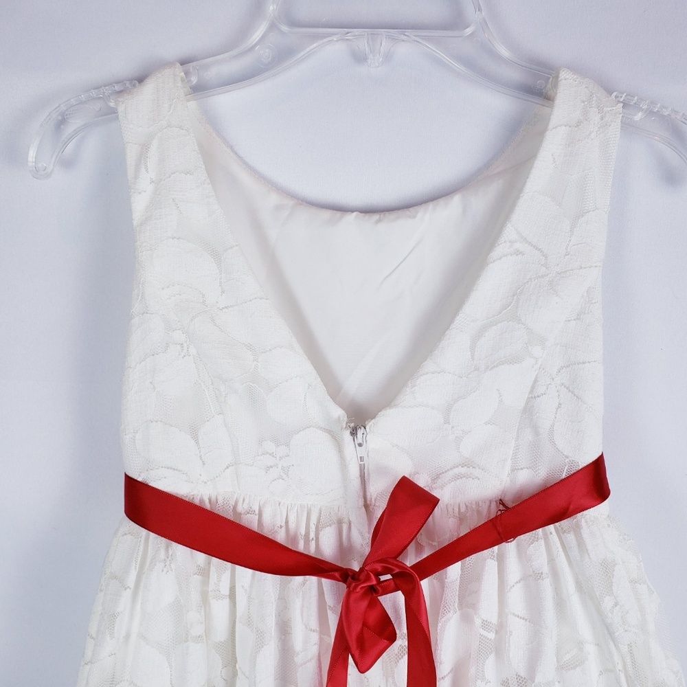 David's Bridal Flower Girl / Communion Lace Dress - Picture 5 of 8
